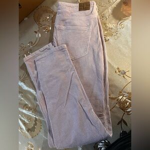 American Eagle Outfitters Women's Light Pink Corduroy Jeans